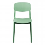 Καρέκλα Berdian pakoworld στοιβαζόμενη pp σε μέντα απόχρωση 38x49x79εκ c502738