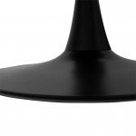 Τραπεζαρία Balou-Noor pakoworld σετ 5τεμ MDF μαύρο-κιτρινο Φ100x73εκ c502745