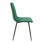 Τραπεζαρία Balou-Noor pakoworld σετ 5τεμ MDF μαύρο-κυπαρισσι Φ120x73εκ c502750