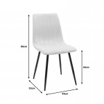 Τραπεζαρία Balou-Noor pakoworld σετ 5τεμ MDF μαύρο-κίτρινο Φ120x73εκ c502755