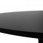 Τραπεζαρία Balou-Noor pakoworld σετ 5τεμ MDF μαύρο-μπεζ Φ100x73εκ c502756