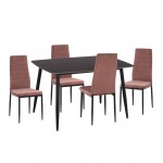 ΣΕΤ ΤΡΑΠΕΖΑΡΙΑΣ 5ΤΜΧ RAVEN HM21264 02 ΚΕΡΑΜΙΚΟ TOP ΜΑΥΡΟ ΜΑΡΜΑΡΟ--ΒΕΛΟΥΔΟ ΣΑΠΙΟ ΜΗΛΟ c502778