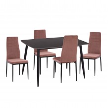 ΣΕΤ ΤΡΑΠΕΖΑΡΙΑΣ 5ΤΜΧ RAVEN HM21264 02 ΚΕΡΑΜΙΚΟ TOP ΜΑΥΡΟ ΜΑΡΜΑΡΟ--ΒΕΛΟΥΔΟ ΣΑΠΙΟ ΜΗΛΟ c502778