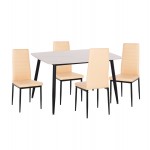 ΣΕΤ ΤΡΑΠΕΖΑΡΙΑΣ 5ΤΜΧ RAVEN HM21266 01 ΚΕΡΑΜΙΚΟ TOP ΛΕΥΚΟ ΜΑΡΜΑΡΟ--ΚΡΕΜ PU c502781