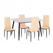 ΣΕΤ ΤΡΑΠΕΖΑΡΙΑΣ 5ΤΜΧ RAVEN HM21266 01 ΚΕΡΑΜΙΚΟ TOP ΛΕΥΚΟ ΜΑΡΜΑΡΟ--ΚΡΕΜ PU c502781