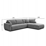 ΓΩΝΙΑΚΟΣ ΚΑΝΑΠΕΣ ΑΝΑΣΤΡΕΨΙΜΟΣ MEDEL HM3288 01 ΓΚΡΙ P E ΥΦΑΣΜΑ 296x208x80Υεκ c502792