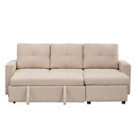 ΓΩΝΙΑΚΟΣ ΚΑΝΑΠΕΣ-ΚΡΕΒΑΤΙ ΑΝΑΣΤΡΕΨΙΜΟΣ SALINO HM3285 03 ΜΠΕΖ ΥΦΑΣΜΑ 213x132x87Yεκ c502793