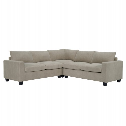 ΓΩΝΙΑΚΟΣ ΚΑΝΑΠΕΣ CALDER HM3286 03 ΜΠΕΖ ΥΦΑΣΜΑ 254x254x90 κάθισμα x91Υεκ c502796