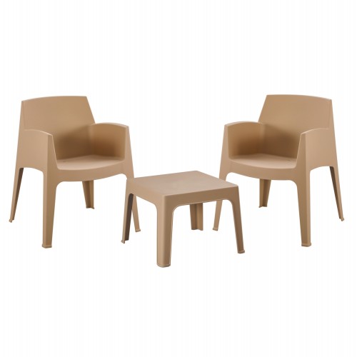 ΣΕΤ 3ΤΜΧ ΠΟΛΥΠΡΟΠΥΛΕΝΙΟΥ SLEEK HM21267 03 ΤΡΑΠΕΖΑΚΙ 2 ΠΟΛΥΘΡΟΝΕΣ-ΚΑΠΟΥΤΣΙΝΟ c502798