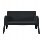 ΚΑΝΑΠΕΣ 2-ΘΕΣΙΟΣ ΠΟΛΥΠΡΟΠΥΛΕΝΙΟΥ SLEEK HM6366 02 ΧΡΩΜΑ ΜΑΥΡΟ 118x48 5x73Υεκ c502801