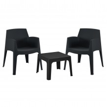 ΣΕΤ 3ΤΜΧ ΠΟΛΥΠΡΟΠΥΛΕΝΙΟΥ SLEEK HM21267 02 ΤΡΑΠΕΖΑΚΙ 2 ΠΟΛΥΘΡΟΝΕΣ-ΜΑΥΡΟ c502802