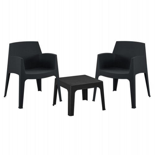 ΣΕΤ 3ΤΜΧ ΠΟΛΥΠΡΟΠΥΛΕΝΙΟΥ SLEEK HM21267 02 ΤΡΑΠΕΖΑΚΙ 2 ΠΟΛΥΘΡΟΝΕΣ-ΜΑΥΡΟ c502802