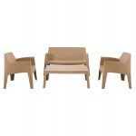 ΣΕΤ ΣΑΛΟΝΙ ΕΞ ΧΩΡΟΥ 4ΤΜΧ SLEEK HM21268 03 ΚΑΠΟΥΤΣΙΝΟ ΠΟΛΥΠΡΟΠΥΛΕΝΙΟ c502806