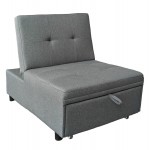 ΠΟΛΥΘΡΟΝΑ-ΚΡΕΒΑΤΙ LIBRE HM3295 01 ΓΚΡΙ ΥΦΑΣΜΑ 75x106x89Υεκ c502810