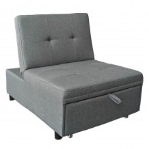 ΠΟΛΥΘΡΟΝΑ-ΚΡΕΒΑΤΙ LIBRE HM3295 01 ΓΚΡΙ ΥΦΑΣΜΑ 75x106x89Υεκ c502810