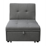 ΠΟΛΥΘΡΟΝΑ-ΚΡΕΒΑΤΙ LIBRE HM3295 01 ΓΚΡΙ ΥΦΑΣΜΑ 75x106x89Υεκ c502810