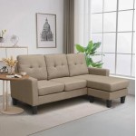 ΚΑΝΑΠΕΣ ΓΩΝΙΑ ΑΝΑΣΤΡΕΨΙΜΗ MEGGY HM3297 03 ΜΠΕΖ ΥΦΑΣΜΑ 184 5x129x86Yεκ c502813