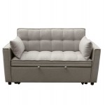 ΚΑΝΑΠΕΣ ΚΡΕΒΑΤΙ 2-ΘΕΣΙΟΣ BORG HM3289 03 ΜΠΕΖ ΥΦΑΣΜΑ 142x94x78Υεκ c502814