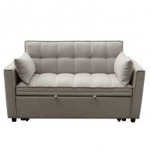 ΚΑΝΑΠΕΣ ΚΡΕΒΑΤΙ 2-ΘΕΣΙΟΣ BORG HM3289 03 ΜΠΕΖ ΥΦΑΣΜΑ 142x94x78Υεκ c502814