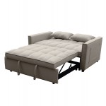 ΚΑΝΑΠΕΣ ΚΡΕΒΑΤΙ 2-ΘΕΣΙΟΣ BORG HM3289 03 ΜΠΕΖ ΥΦΑΣΜΑ 142x94x78Υεκ c502814