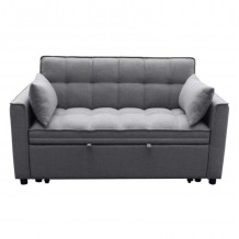 ΚΑΝΑΠΕΣ ΚΡΕΒΑΤΙ 2-ΘΕΣΙΟΣ BORG HM3289 11 ΓΚΡΙ ΥΦΑΣΜΑ 142x94x78Υεκ c502815