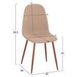 ΣΕΤ ΤΡΑΠΕΖΑΡΙΑΣ 5ΤΜΧ LEOMOR HM21270 01 ΤΡΑΠΕΖΙ 4 ΚΑΡΕΚΛΕΣ - ΜΠΕΖ ΥΦΑΣΜΑ c502824