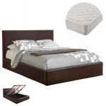 ΚΡΕΒΑΤΙ ΔΙΠΛΟ ΣΤΡΩΜΑ BOBBI HM21271 02 ΚΑΦΕ PU ΜΕ ΑΠΟΘ ΧΩΡΟ--ΓΙΑ 150x200εκ c502836