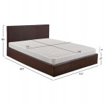 ΚΡΕΒΑΤΙ ΔΙΠΛΟ ΣΤΡΩΜΑ BOBBI HM21271 02 ΚΑΦΕ PU ΜΕ ΑΠΟΘ ΧΩΡΟ--ΓΙΑ 150x200εκ c502836