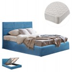 ΚΡΕΒΑΤΙ ΔΙΠΛΟ ΣΤΡΩΜΑ BRILEY HM21272 04 ΠΕΤΡΟΛ ΒΕΛΟΥΔΟ ΜΕ ΑΠΟΘ ΧΩΡΟ--ΓΙΑ 160x200εκ c502840