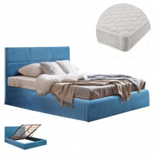 ΚΡΕΒΑΤΙ ΔΙΠΛΟ ΣΤΡΩΜΑ BRILEY HM21272 04 ΠΕΤΡΟΛ ΒΕΛΟΥΔΟ ΜΕ ΑΠΟΘ ΧΩΡΟ--ΓΙΑ 160x200εκ c502840