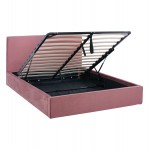 ΚΡΕΒΑΤΙ ΔΙΠΛΟ ΣΤΡΩΜΑ ALLIE HM21273 02 ΣΑΠΙΟ ΜΗΛΟ ΒΕΛΟΥΔΟ ΜΕ ΑΠΟΘ ΧΩΡΟ--ΓΙΑ 160x200εκ c502842