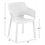 ΠΟΛΥΘΡΟΝΑ ΠΟΛΥΠΡΟΠΥΛΕΝΙΟΥ PEGGY HM6368 01 ΛΕΥΚΟ 60x55x79Υεκ c502851