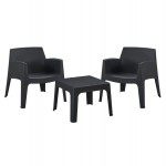 ΣΕΤ LOUNGE 3ΤΜΧ SLEEK HM21274 02 ΜΑΥΡΟ ΠΟΛΥΠΡΟΠΥΛΕΝΙΟ c502853