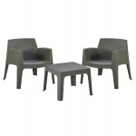 ΣΕΤ LOUNGE 3ΤΜΧ SLEEK HM21274 05 DARK OLIVE GREEN ΠΟΛΥΠΡΟΠΥΛΕΝΙΟ c502855