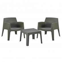 ΣΕΤ LOUNGE 3ΤΜΧ SLEEK HM21274 05 DARK OLIVE GREEN ΠΟΛΥΠΡΟΠΥΛΕΝΙΟ c502855