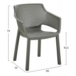 ΠΟΛΥΘΡΟΝΑ ΠΟΛΥΠΡΟΠΥΛΕΝΙΟΥ PEGGY HM6368 05 DARK OLIVE GREEN 60x55x79Υεκ c502859