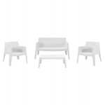 ΣΕΤ LOUNGE 4ΤΜΧ SLEEK HM21275 01 ΛΕΥΚΟ ΠΟΛΥΠΡΟΠΥΛΕΝΙΟ c502860