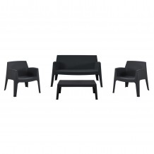 ΣΕΤ LOUNGE 4ΤΜΧ SLEEK HM21275 02 ΜΑΥΡΟ ΠΟΛΥΠΡΟΠΥΛΕΝΙΟ c502861