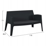 ΣΕΤ LOUNGE 4ΤΜΧ SLEEK HM21275 02 ΜΑΥΡΟ ΠΟΛΥΠΡΟΠΥΛΕΝΙΟ c502861