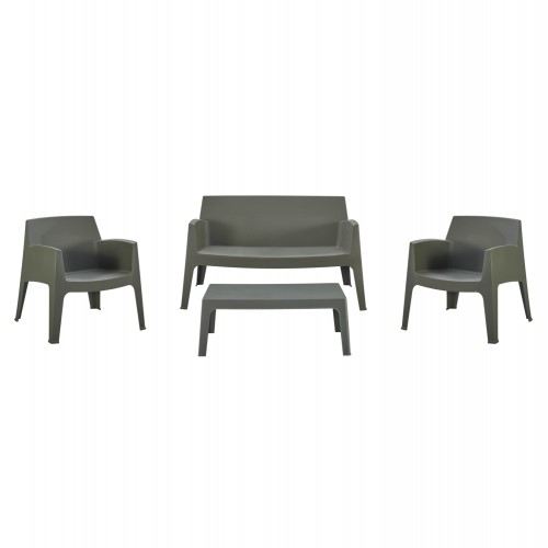 ΣΕΤ LOUNGE 4ΤΜΧ SLEEK HM21275 05 DARK OLIVE GREEN ΠΟΛΥΠΡΟΠΥΛΕΝΙΟ c502863