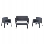 ΣΕΤ LOUNGE 4ΤΜΧ SLEEK HM21275 10 ΓΚΡΙ ΠΟΛΥΠΡΟΠΥΛΕΝΙΟ c502864