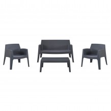 ΣΕΤ LOUNGE 4ΤΜΧ SLEEK HM21275 10 ΓΚΡΙ ΠΟΛΥΠΡΟΠΥΛΕΝΙΟ c502864
