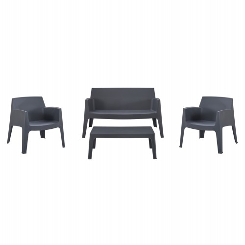 ΣΕΤ LOUNGE 4ΤΜΧ SLEEK HM21275 10 ΓΚΡΙ ΠΟΛΥΠΡΟΠΥΛΕΝΙΟ c502864