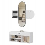 ΣΕΤ ΕΙΣΟΔΟΥ 2ΤΜΧ CHERYL HM21276 01 ΜΕΛΑΜΙΝΗ ΣΕ ΛΕΥΚΟ--ΟΨΗ ΜΑΥΡΟ ΜΑΡΜΑΡΟ c502865