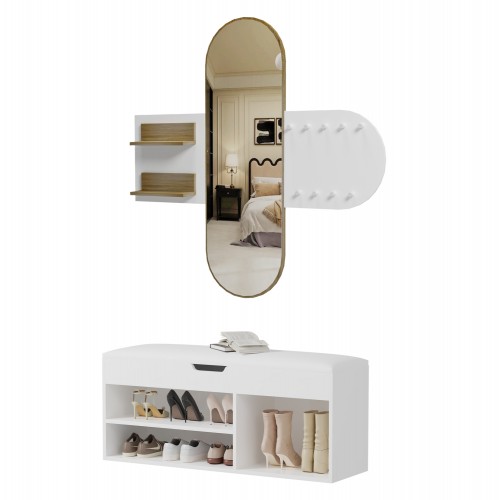 ΣΕΤ ΕΙΣΟΔΟΥ 2ΤΜΧ CHERYL HM21276 02 ΜΕΛΑΜΙΝΗ ΣΕ ΛΕΥΚΟ--SONAMA c502866