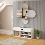 ΣΕΤ ΕΙΣΟΔΟΥ 2ΤΜΧ CHERYL HM21276 02 ΜΕΛΑΜΙΝΗ ΣΕ ΛΕΥΚΟ--SONAMA c502866