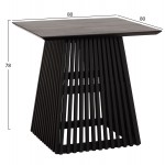 ΤΡΑΠΕΖΙ ΤΡΑΠΕΖΑΡΙΑΣ ΤΕΤΡΑΓΩΝΟ FRANTZ HM9458 02 MINDI ΞΥΛΟ ΜΑΥΡΟ 80x80x78Yεκ c502879