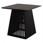 ΤΡΑΠΕΖΙ ΤΡΑΠΕΖΑΡΙΑΣ ΤΕΤΡΑΓΩΝΟ FRANTZ HM9458 02 MINDI ΞΥΛΟ ΜΑΥΡΟ 80x80x78Yεκ c502879