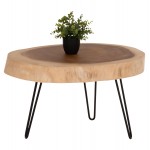 ΤΡΑΠΕΖΙ ΣΑΛΟΝΙΟΥ SERVON HM9912 SUAR ΞΥΛΟ ΦΥΣΙΚΟ-ΜΕΤΑΛ ΠΟΔΙΑ ΜΑΥΡΑ 76x67x44Υεκ c502880