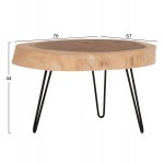 ΤΡΑΠΕΖΙ ΣΑΛΟΝΙΟΥ SERVON HM9912 SUAR ΞΥΛΟ ΦΥΣΙΚΟ-ΜΕΤΑΛ ΠΟΔΙΑ ΜΑΥΡΑ 76x67x44Υεκ c502880